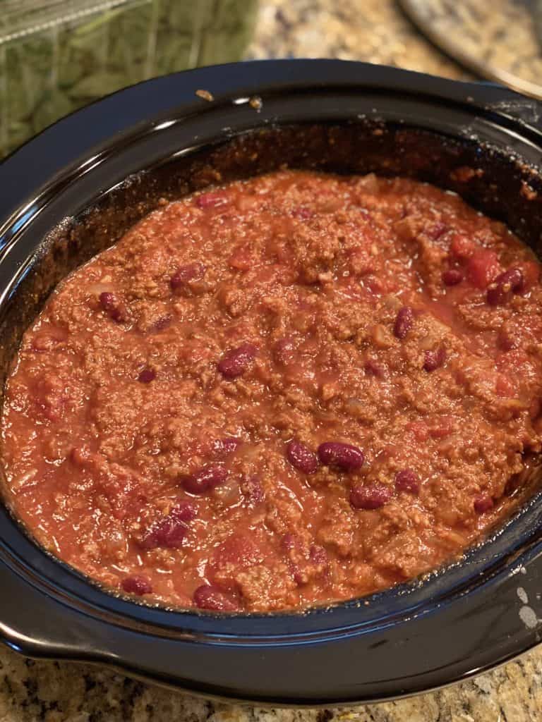chili made ahead of time