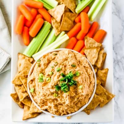 healthy buffalo chicken dip