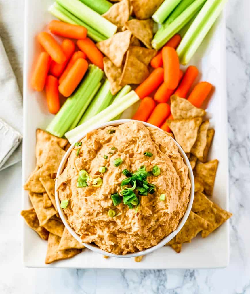 healthy buffalo chicken dip