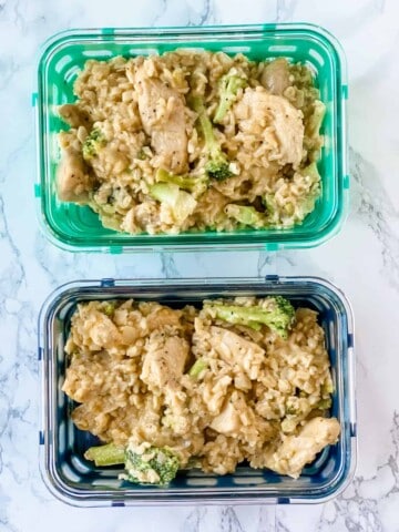 meal prep chicken and rice