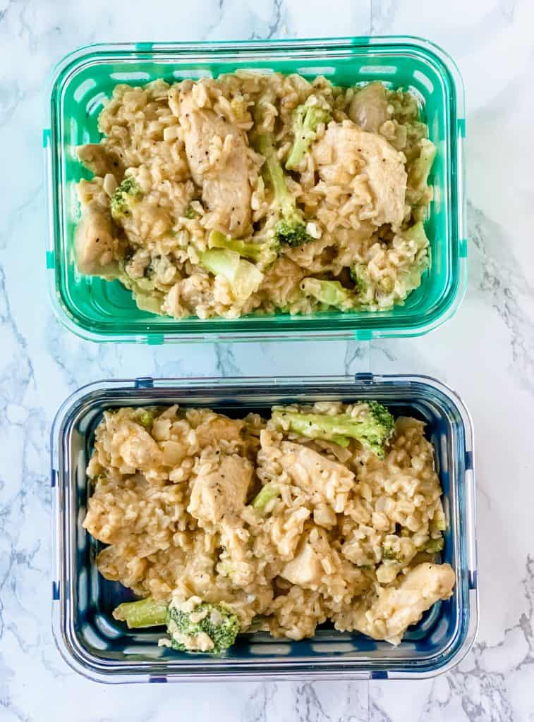 meal prep chicken and rice