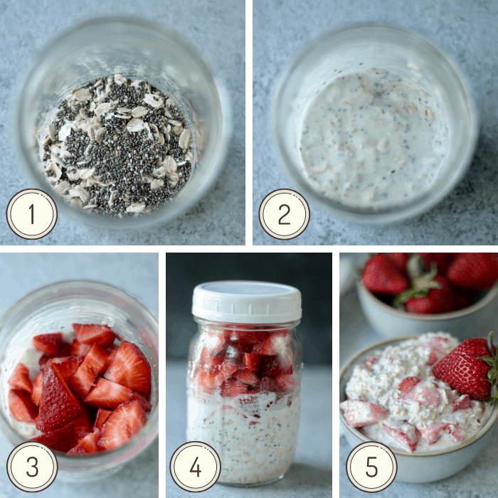 step by step photos on how to make weight loss overnight oats