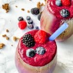 batido de tres bayas