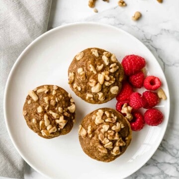 healthy banana nut muffins