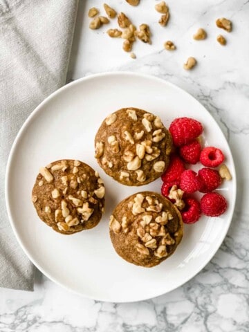 healthy banana nut muffins