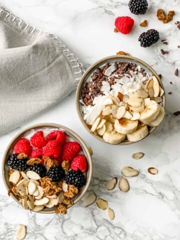 how to make healthy yogurt bowls