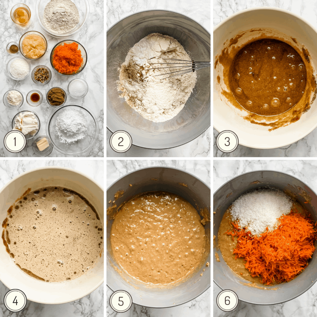 step by step carrot cake picture instructions