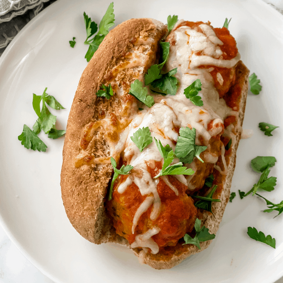 easy and healthy turkey meatball subs