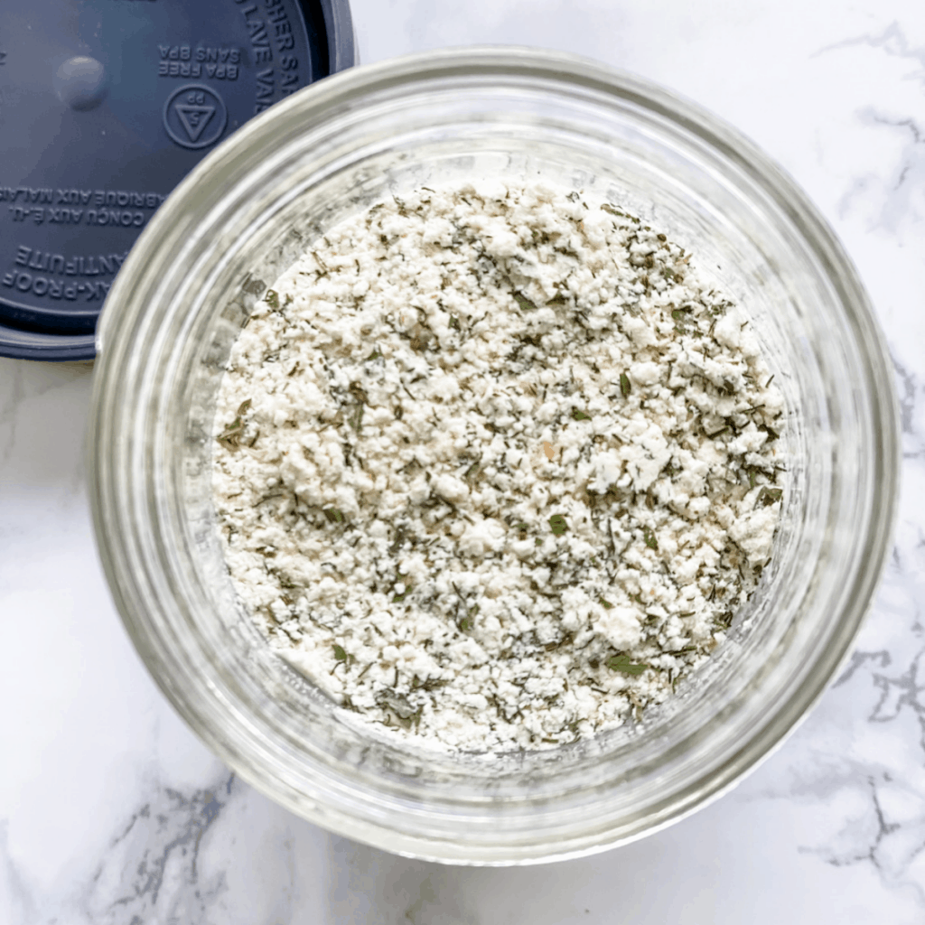 A delicious homemade ranch seasoning mix that you can use on chicken, potatoes, dip, and just about everything.