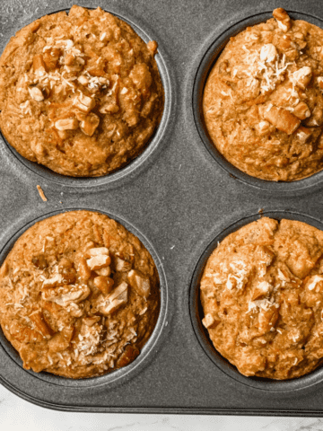 Healthy Carrot Cake Muffins