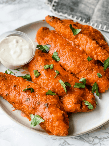 Healthy Baked Buffalo Chicken Tenders