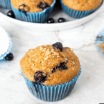 blueberry yogurt greek muffins
