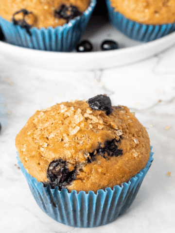 blueberry yogurt greek muffins