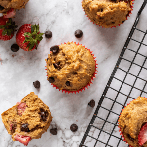 Strawberry Chocolate Chip Muffins