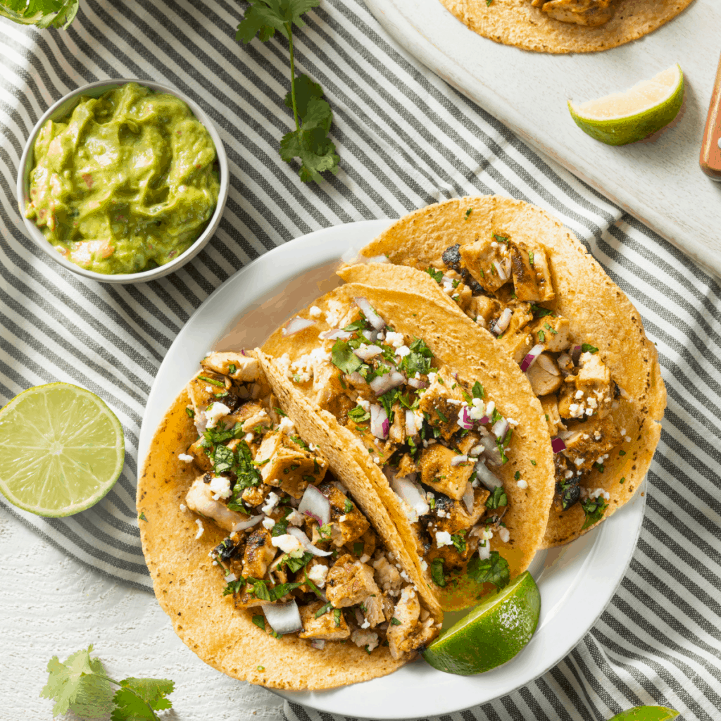 How to put together a taco bar night for a Mexican-themed party!