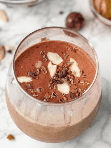 chocolate cherry Smoothie with almond butter recipe