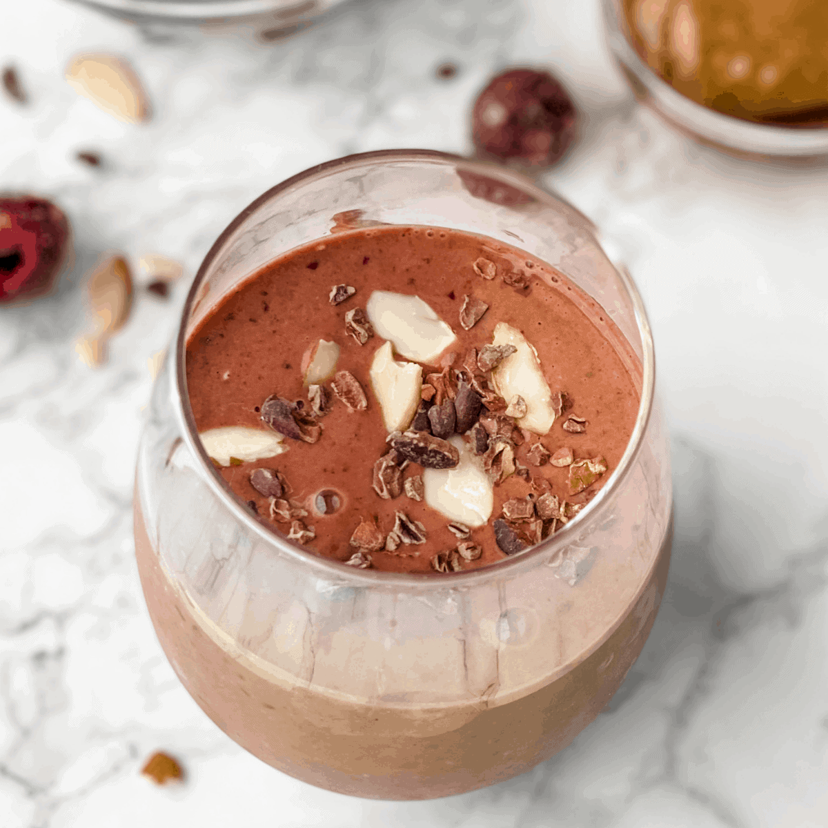 chocolate cherry smoothie almond butter