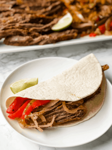 crockpot steak fajitas