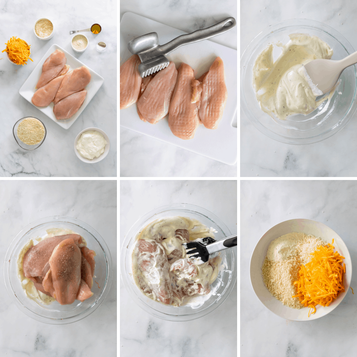 step by step how to make ranch chicken