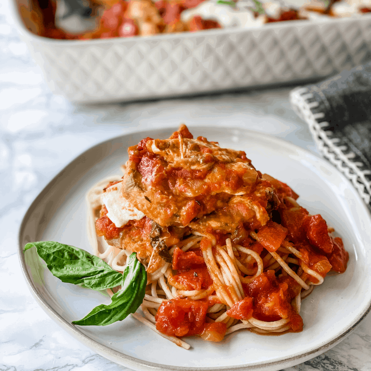 baked eggplant parmesan