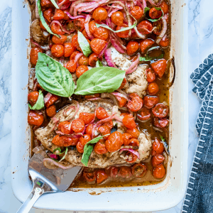 Chicken bruschetta bake