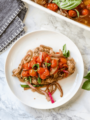 Healthy Chicken bruschetta bake