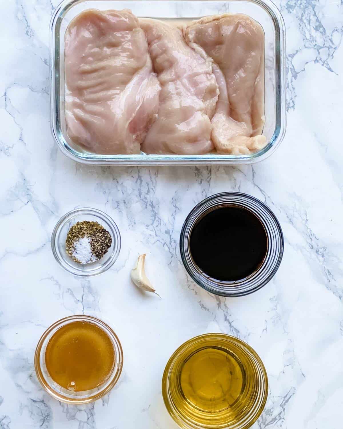 ingredients to use for balsamic chicken marinade.