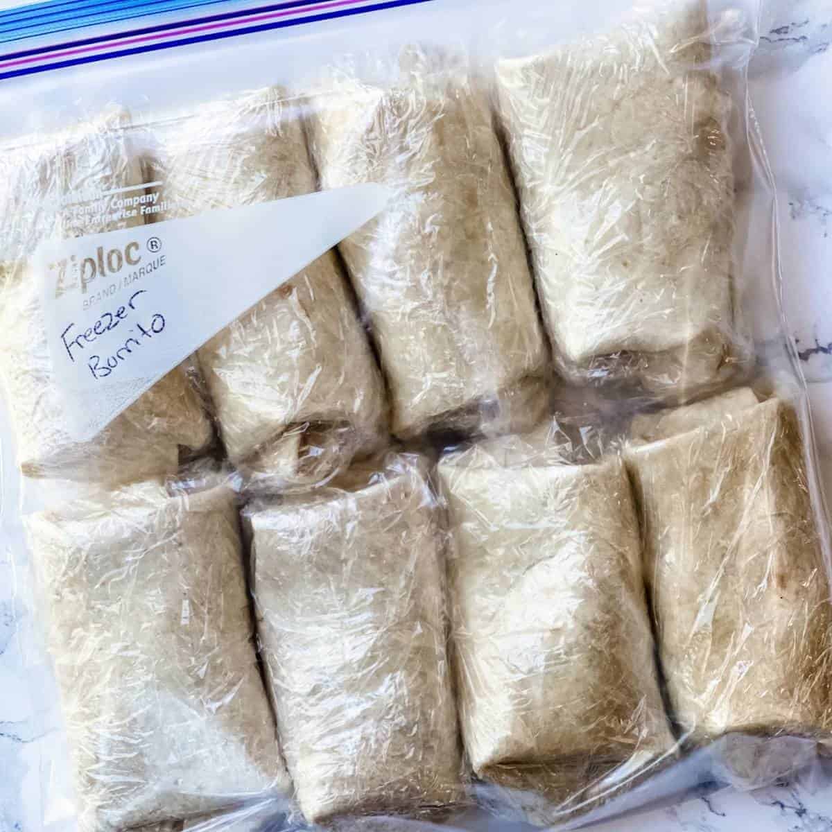 Freezer breakfast burritos. A healthy breakfast option to keep you out of the drive-thru