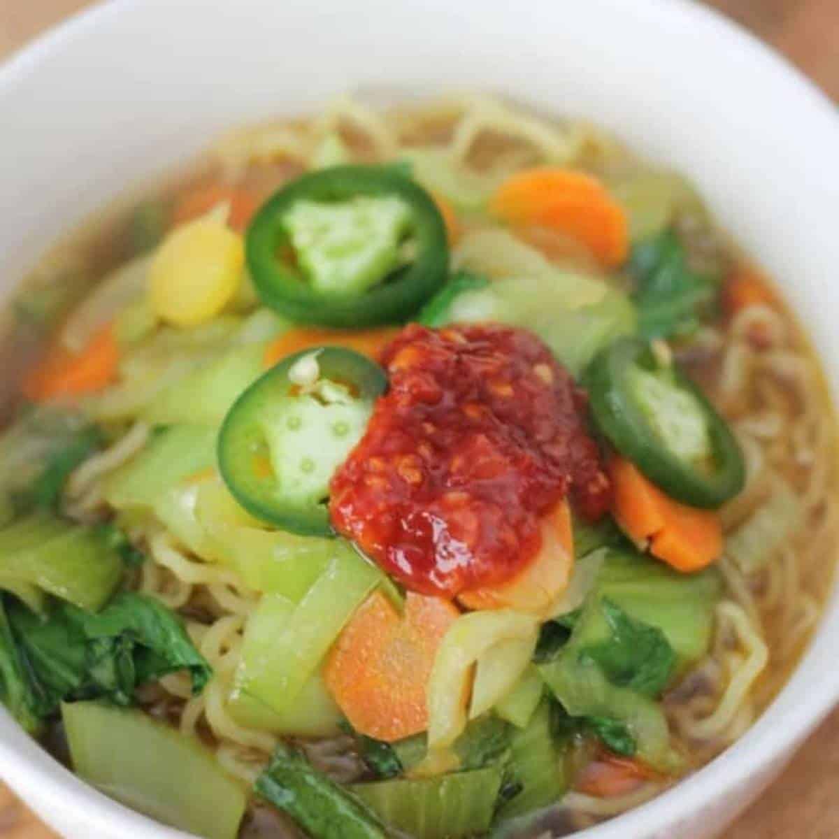 purple carrot ramen bowl