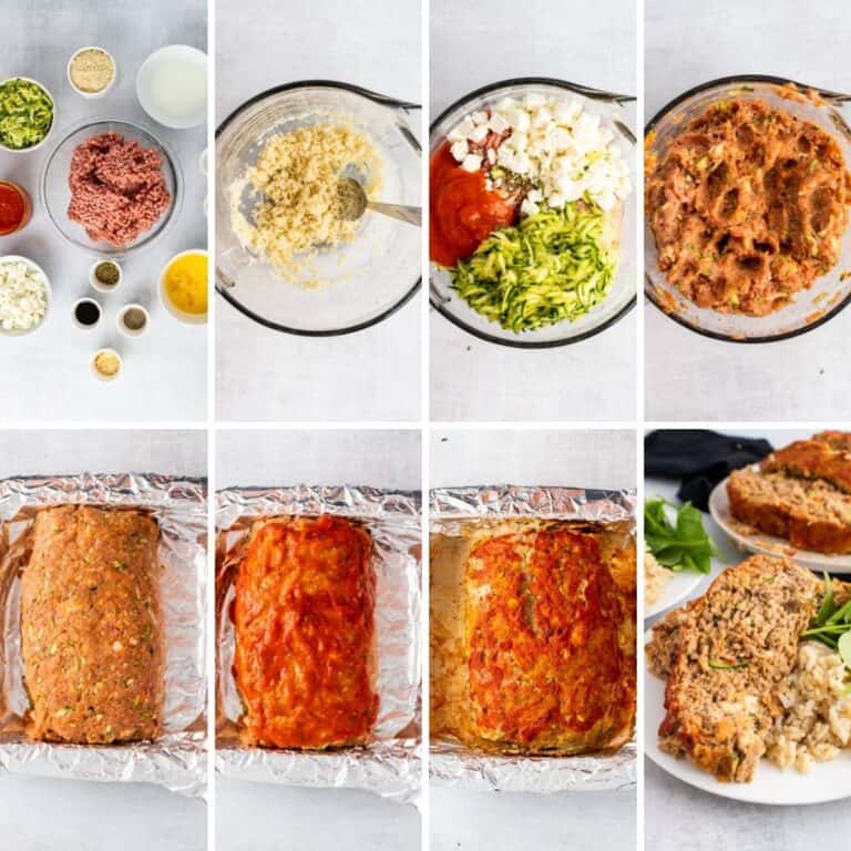 Turkey Zucchini Meatloaf with Feta Organize Yourself Skinny