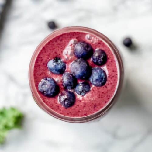 Blueberry Kale Smoothie Organize Yourself Skinny