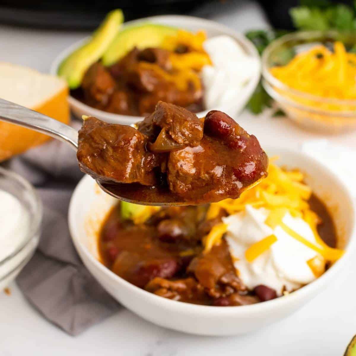 Bottom Round Roast Crockpot Chili