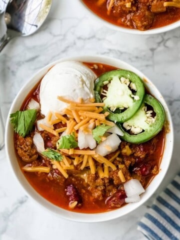 slow cooker turkey chili