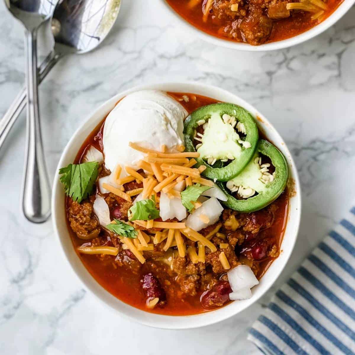 slow cooker turkey chili