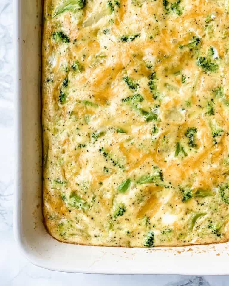 Broccoli Egg Bake Organize Yourself Skinny
