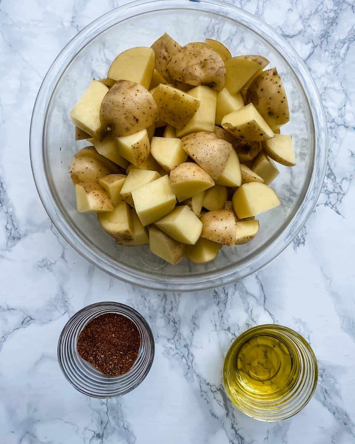 ingredients to make mexican potatoes