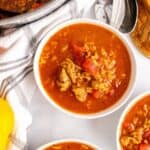 healthy stuffed pepper soup