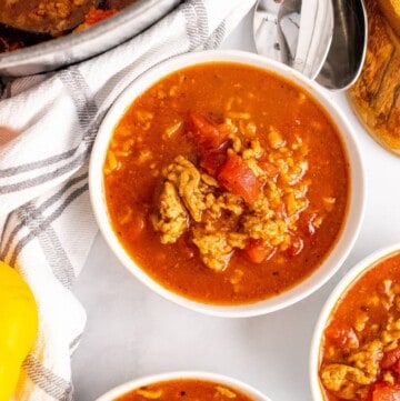 healthy stuffed pepper soup