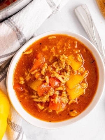 healthy stuffed pepper soup