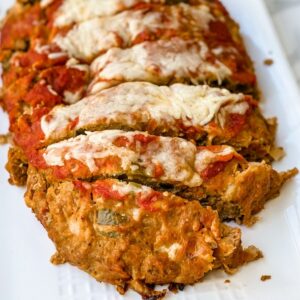 sausage meatloaf with peppers and onions