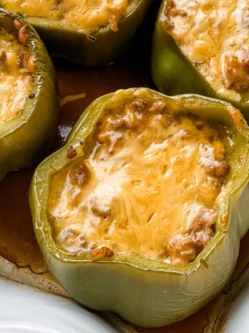 cheeseburger stuffed peppers