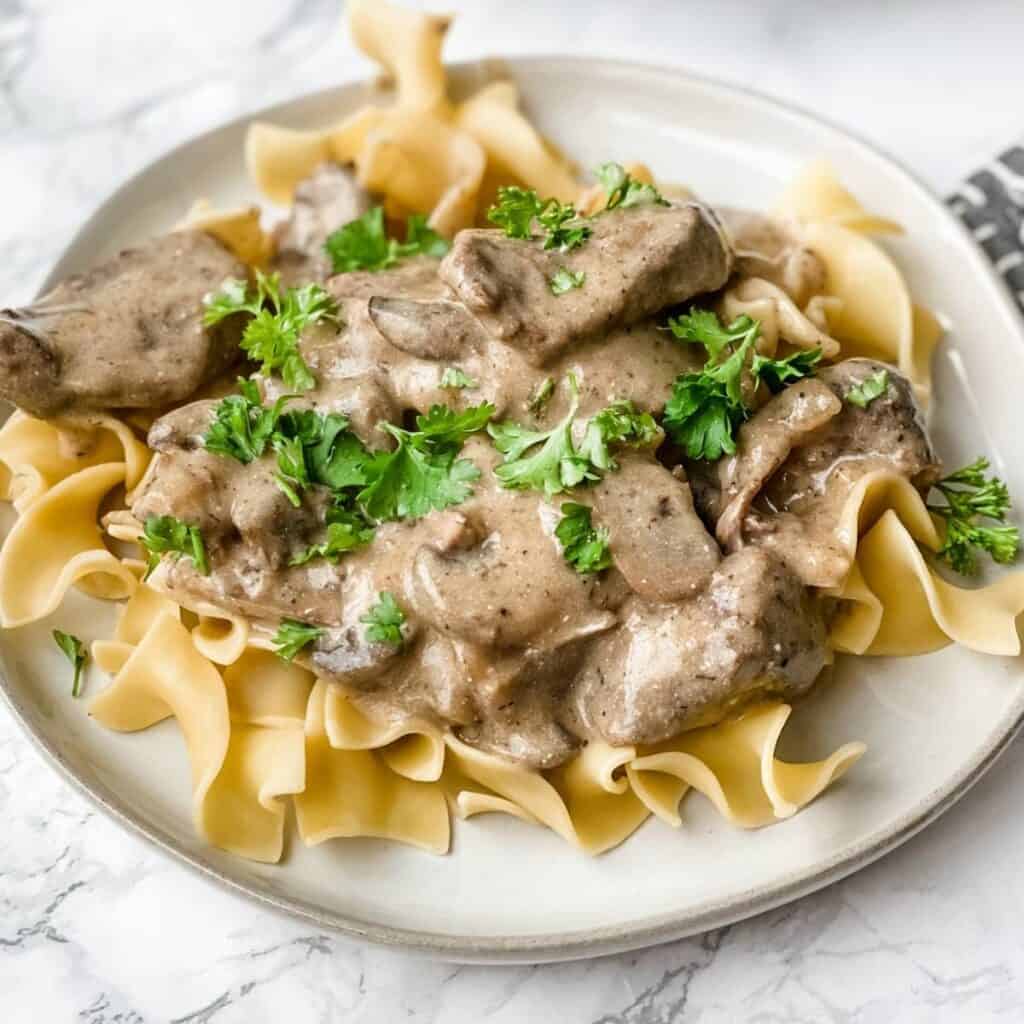 Slow Cooker Beef Stroganoff Organize Yourself Skinny