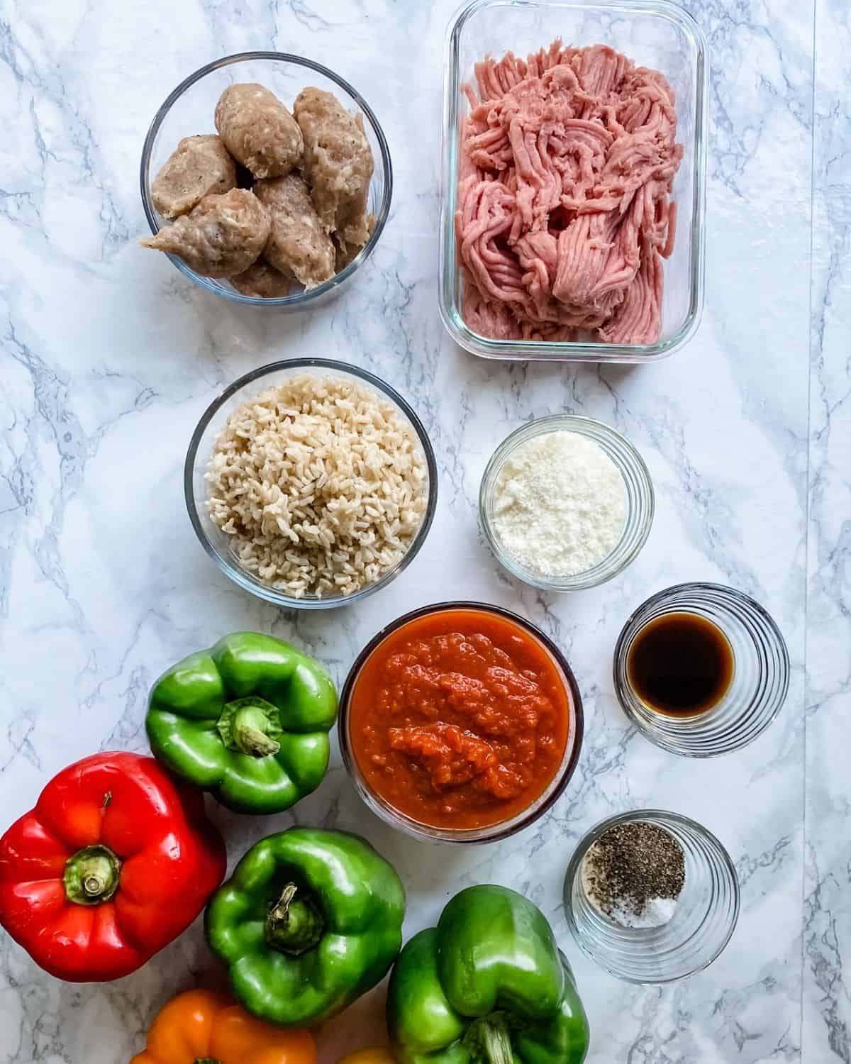 italian stuffed peppers ingredients