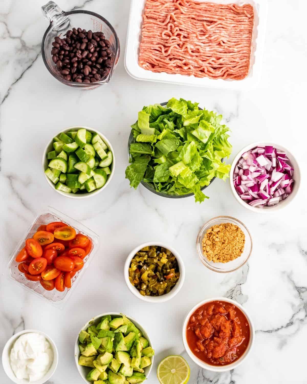 Healthy Taco Salad in a Jar Recipe