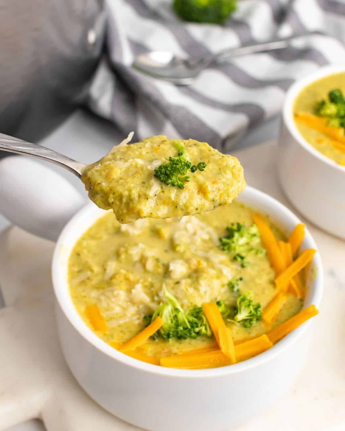 Panera Broccoli Cheddar Soup - Fit Foodie Finds