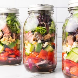 How to Layer a Mason Jar Salad Recipe! - Organize Yourself Skinny