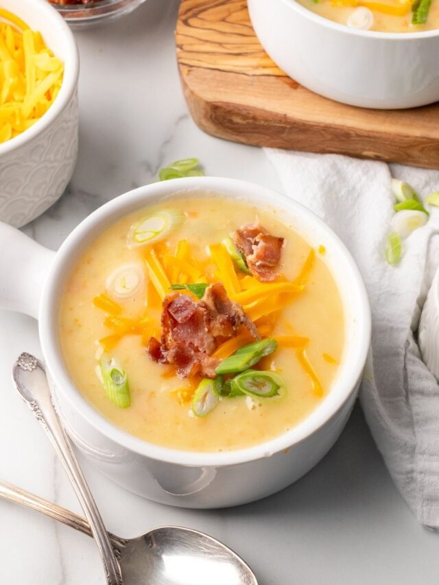 Healthy Potato Soup - Organize Yourself Skinny
