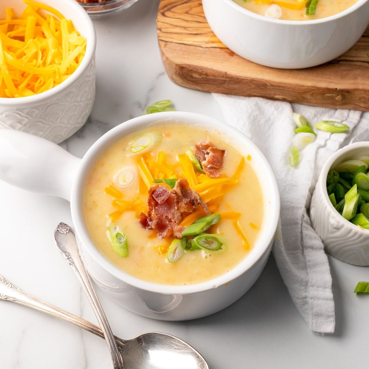 Healthy potato soup