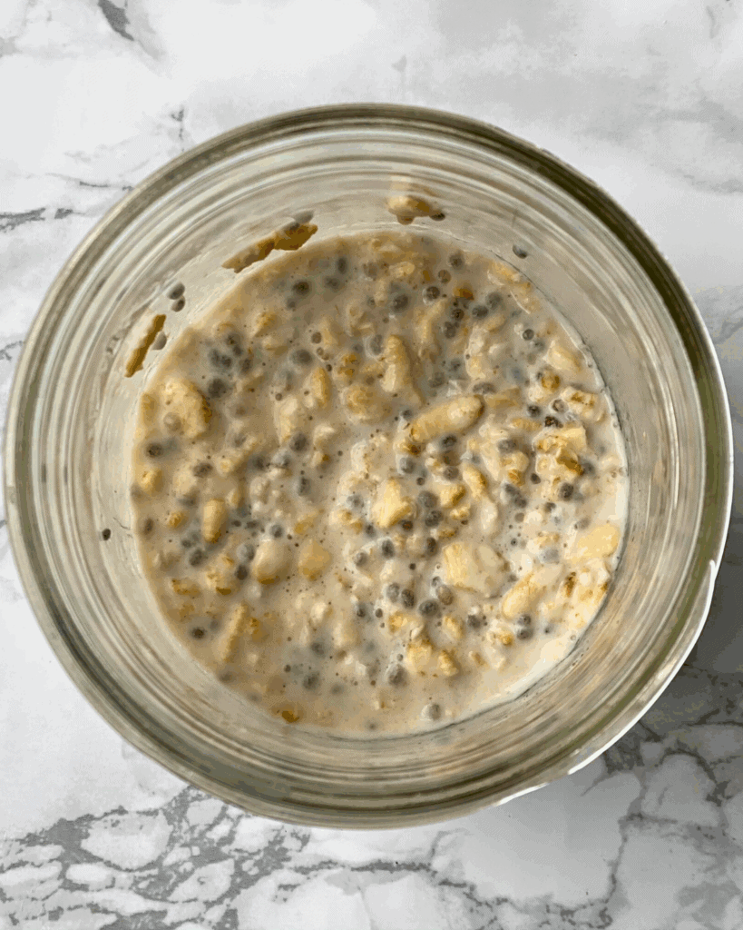 oats thicken in a jar