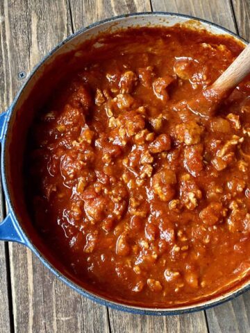 healthy turkey bolognese